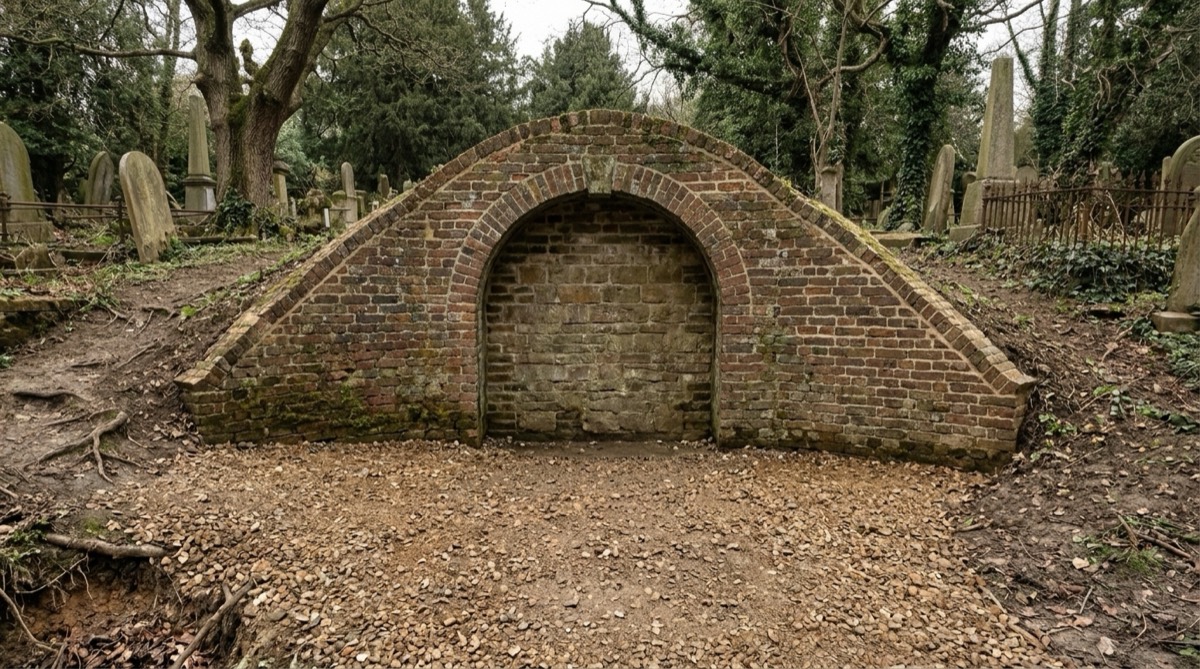 Brick vault after restoration