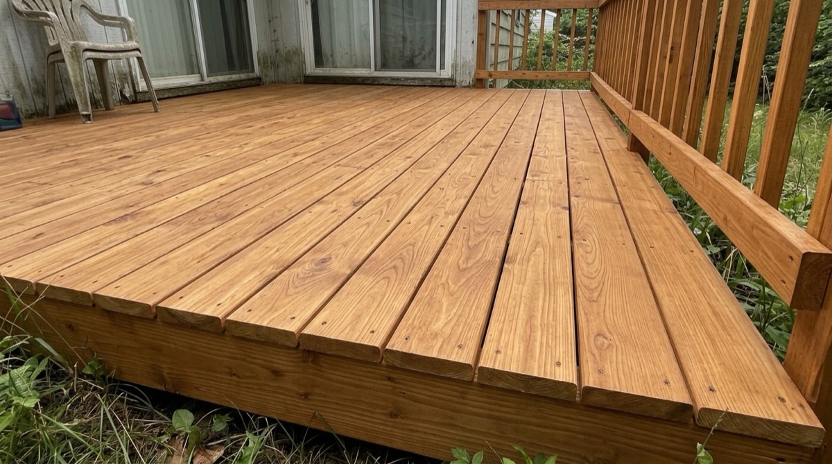 Deck after restoration