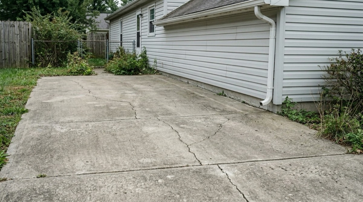 Driveway after restoration