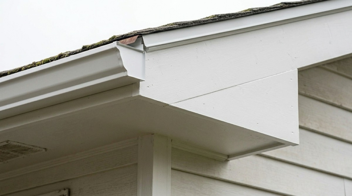 Gutters after restoration