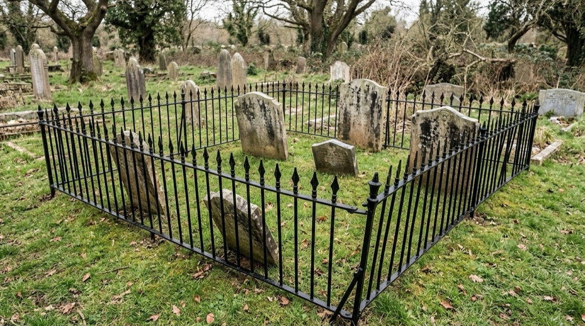 Family plot after restoration